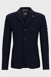 EQUESTRIAN SHOW JACKET WITH LOGO PATCH AND SIGNATURE STRIPE