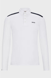 EQUESTRIAN SHOW SHIRT WITH SHOULDER INSERTS AND LOGO