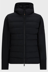 EQUESTRIAN HYBRID PUFFER JACKET WITH LOGO PATCH