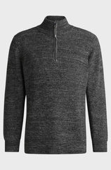 EQUESTRIAN MELANGE TROYER SWEATER