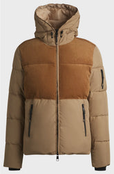 EQUESTRIAN WATERPROOF JACKET WITH CORDUROY DETAILS