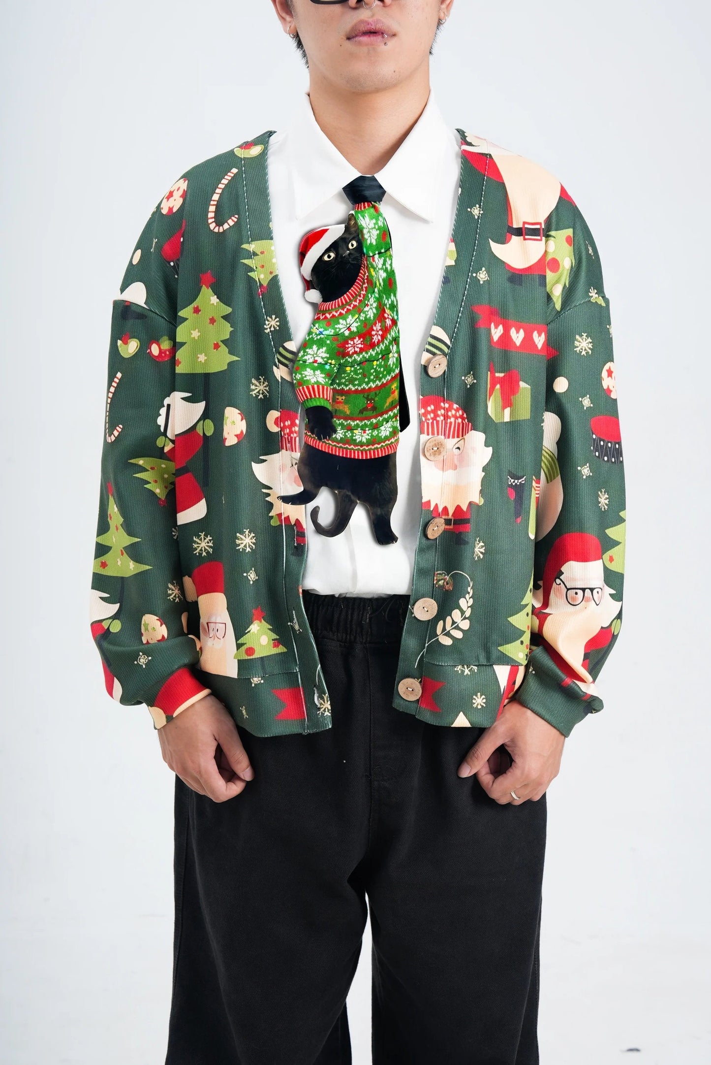 🎄Christmas Novelty Noel Cat-Shaped Tie