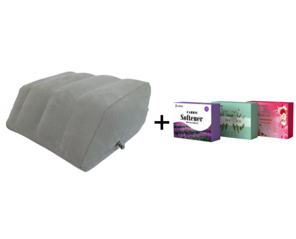 🛏️Inflatable leg pillows on the bed to prevent varicose veins