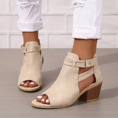 Women's Orthopaedic High Heel Leather Shoes