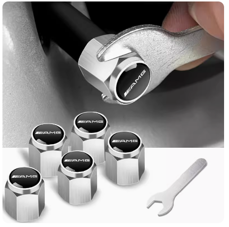 Car Tire Valve Caps – Stylish Wheel Air Valve Covers (4PCS)
