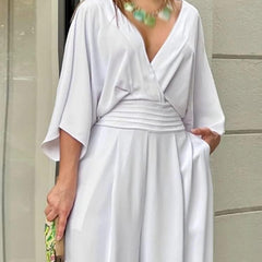 Spring Summer Street Clothing Women Jumpsuit Casual Short-sleeved Loose Jumpsuit Women Clothing.
