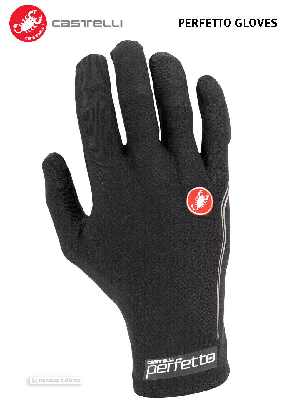PERFETTO LIGHT Long Finger Gloves : BLACK