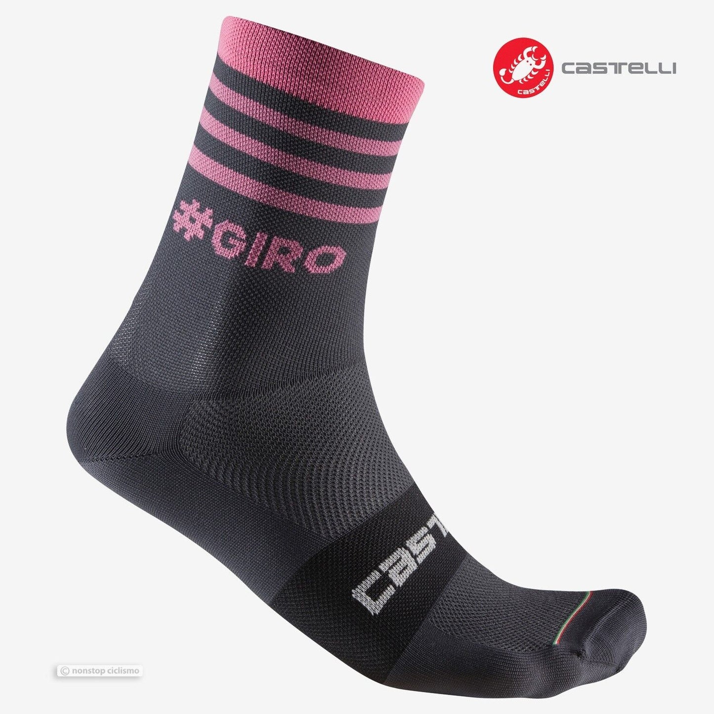 #GIRO 13 Giro d'Italia Socks : GREY STRIPE