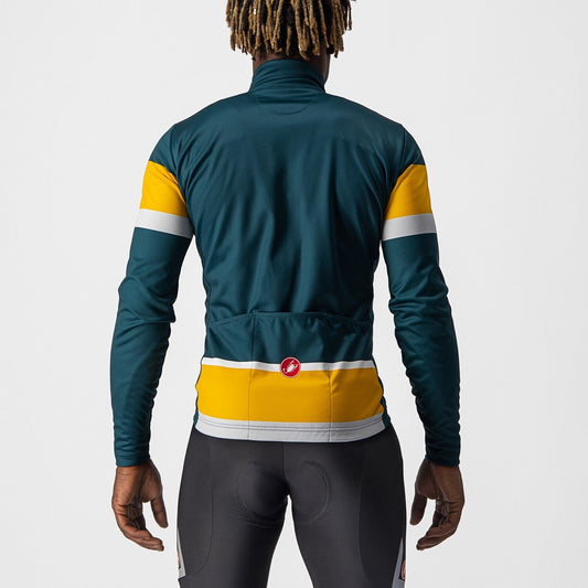 PASSISTA Long Sleeve Jersey : DEEP TEAL/GOLDENROD