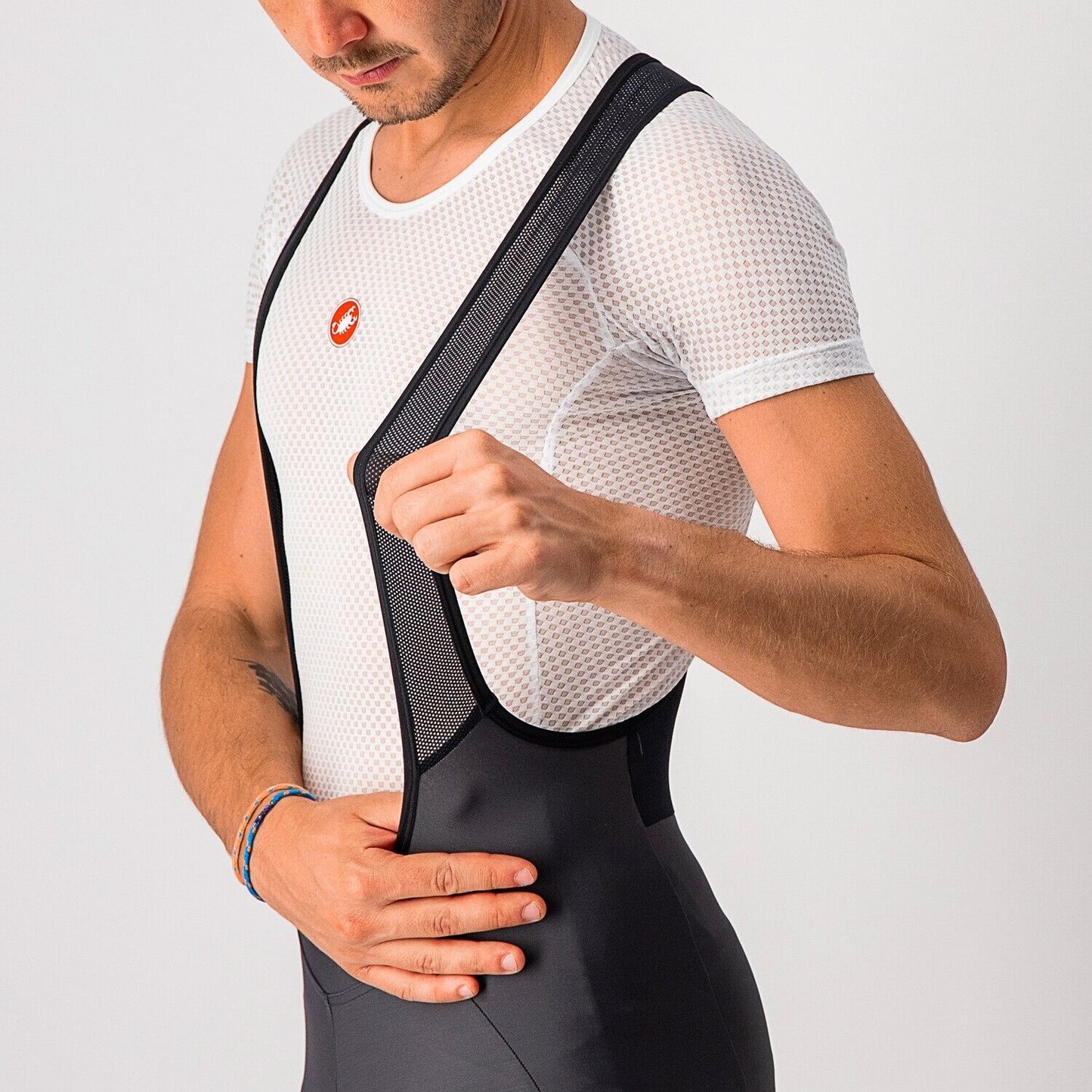 VELOCISSIMO 5 Bib Tights : DARK GREY/SILVER