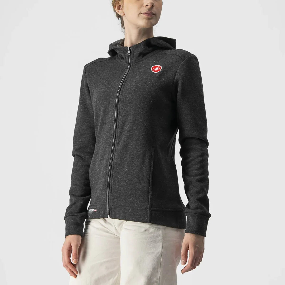 MILANO FULL ZIP FLEECE Women's Hoodie : LIGHT BLACK