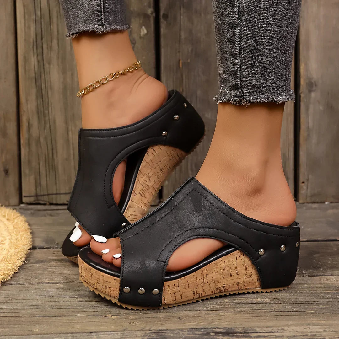 WOMEN'S RETRO WEDGE SANDALS