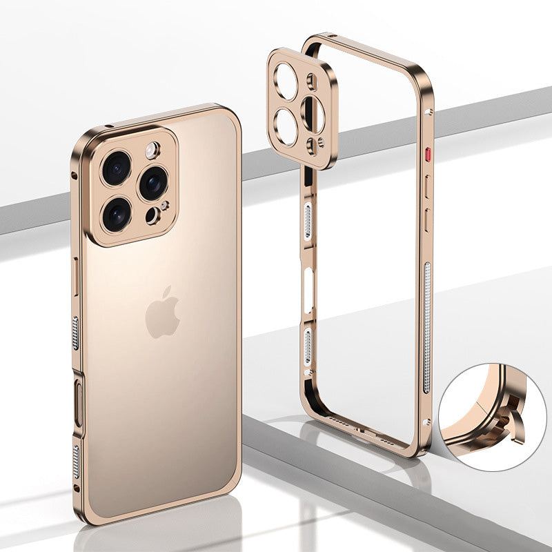 Summer Cooling Independent Frame Lens Cover Phone Case For iPhone
