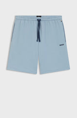 STRETCH-COTTON SHORTS WITH EMBROIDERED LOGO