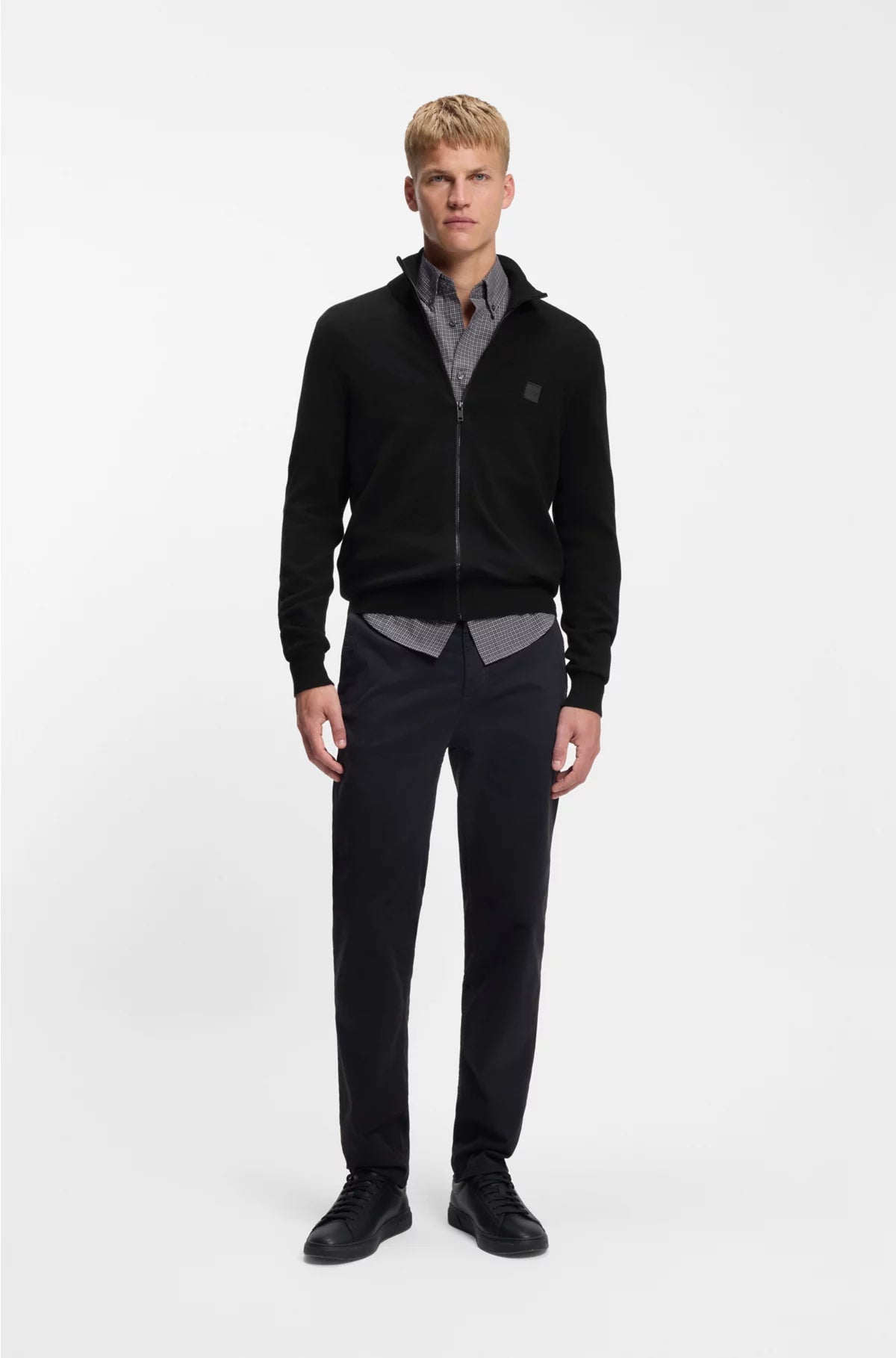 KNITTED JACKET IN COTTON AND CASHMERE