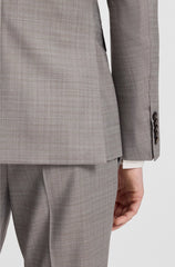 REGULAR-FIT SUIT IN CHECKED VIRGIN WOOL