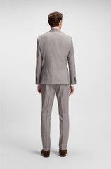 REGULAR-FIT SUIT IN CHECKED VIRGIN WOOL
