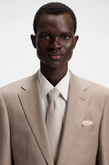 SILK TIE WITH PIQUE KNIT