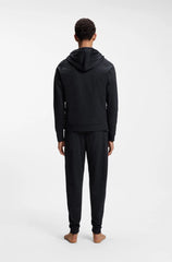 COTTON-TERRY HOODIE WITH CONTRAST ZIP