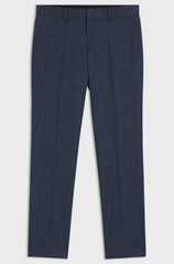 SLIM-FIT TROUSERS IN PATTERNED STRETCH FABRIC