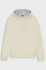 PEACHED-COTTON HOODIE WITH DOUBLE B MONOGRAM