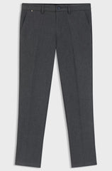 SLIM-FIT TROUSERS IN BRUSHED HERRINGBONE