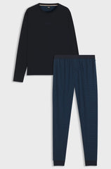 COTTON PYJAMA SET WITH MONOGRAMS AND LOGOS