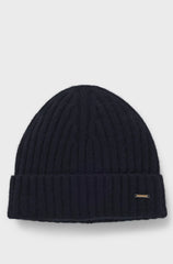 RIBBED BEANIE HAT IN CASHMERE