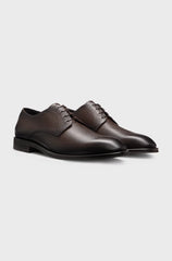 ITALIAN-MADE DERBY SHOES IN PATTERNED LEATHER