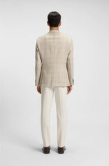REGULAR-FIT JACKET IN A CHECKED WOOL BLEND