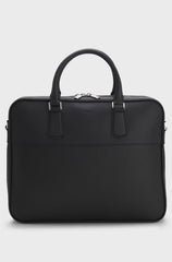 LEATHER DOCUMENT CASE WITH PLAIN AND GRAINED FINISHES