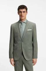 EASY-CARE SUIT IN STRETCH CLOTH WITH WOOL