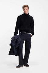 CABLE-KNIT SWEATER IN WOOL AND CASHMERE