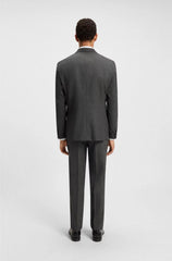 TWO-PIECE REGULAR-FIT SUIT IN WOOL AND LINEN