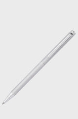CHROME BALLPOINT PEN WITH ENGRAVED PATTERN