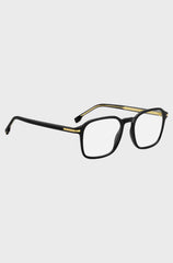 BLACK-ACETATE OPTICAL FRAMES WITH GOLD-TONE DETAILS