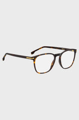 HAVANA-ACETATE OPTICAL FRAMES WITH GOLD-TONE HARDWARE