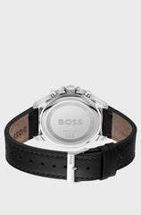 TROPER BRANDED-STRAP CHRONOGRAPH WATCH WITH BLACK DIAL