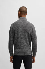 EQUESTRIAN MELANGE TROYER SWEATER
