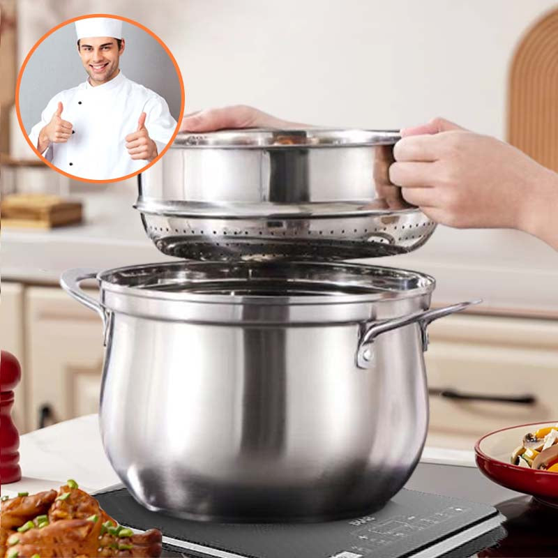 Multipurpose Large Capacity Stainless Steel Steamer Pot