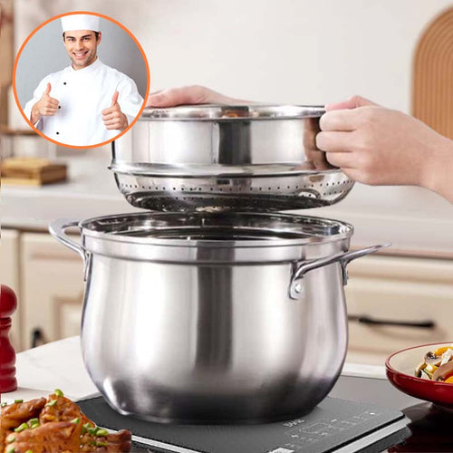 Multipurpose Large Capacity Stainless Steel Steamer Pot