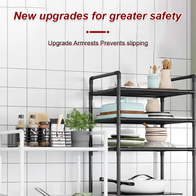 🔥Limited Time 37% OFF🔥Multi-Tier Storage Shelf with Sliding Wheels