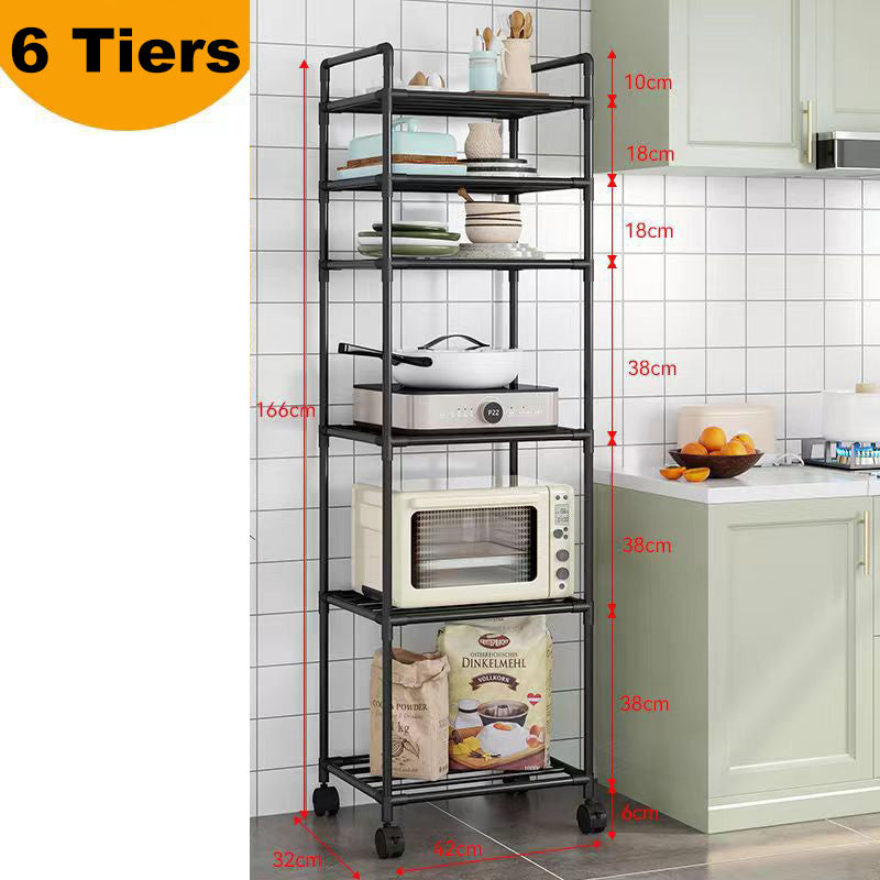 🔥Limited Time 37% OFF🔥Multi-Tier Storage Shelf with Sliding Wheels