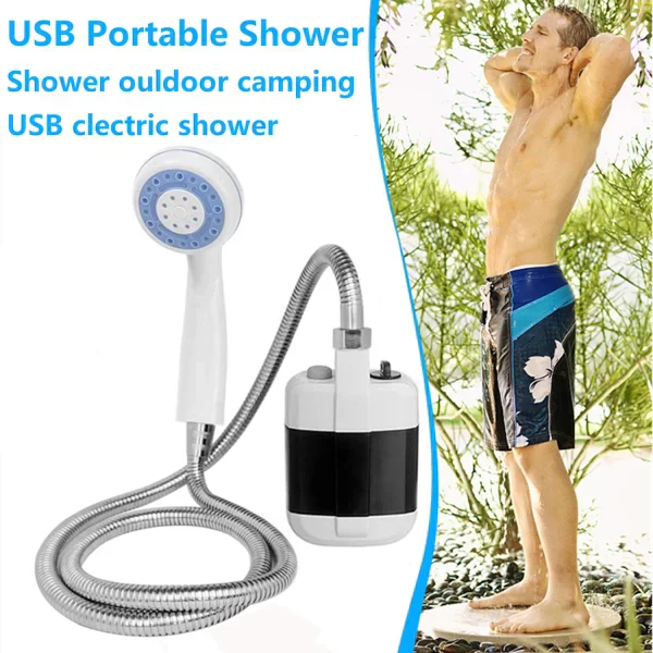 ✨Hot Sale 50% OFF ✨ Portable Outdoor Electric Shower Set - Handheld Camp Shower for Travel, Hiking & Gardening