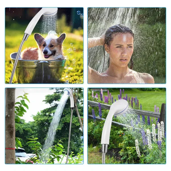 ✨Hot Sale 50% OFF ✨ Portable Outdoor Electric Shower Set - Handheld Camp Shower for Travel, Hiking & Gardening
