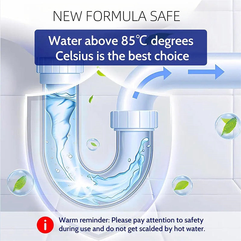 🔥Last day of the limited-time 50% off sale!🔥 Powerful Pipe Dredging Agent for Kitchen and Toilet Pipelines - Dissolves 200+ Blockages and Kills of Bacteria