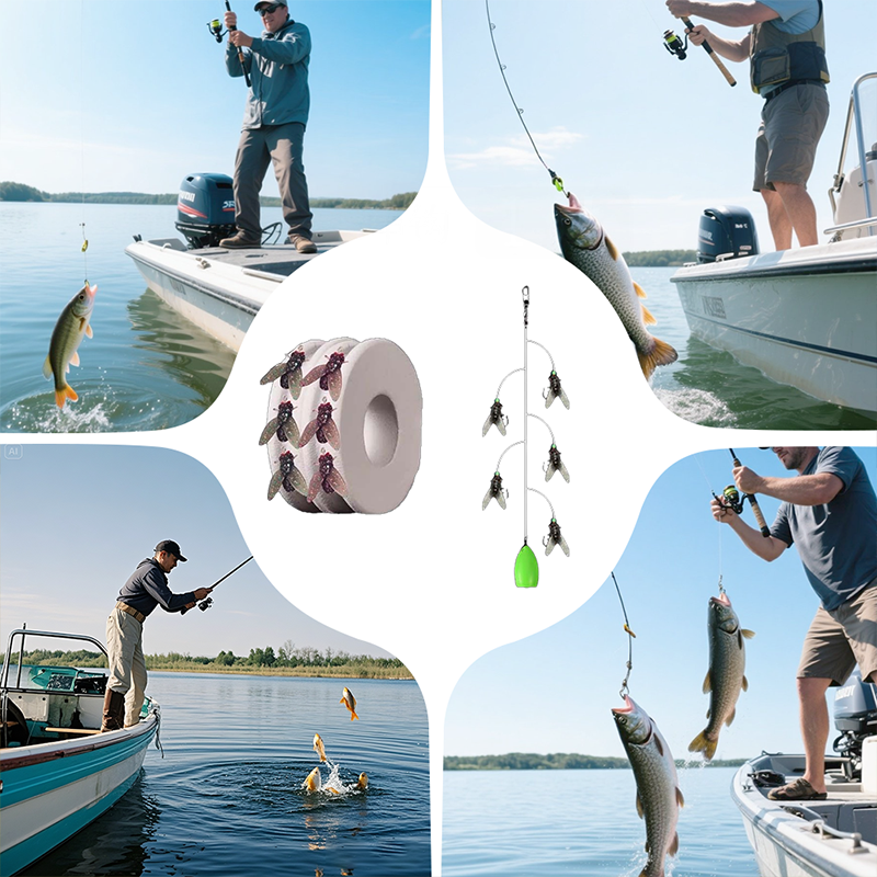 🔥Hot Sale 💥Multi-Hook Artificial Fly Fishing Lure Set