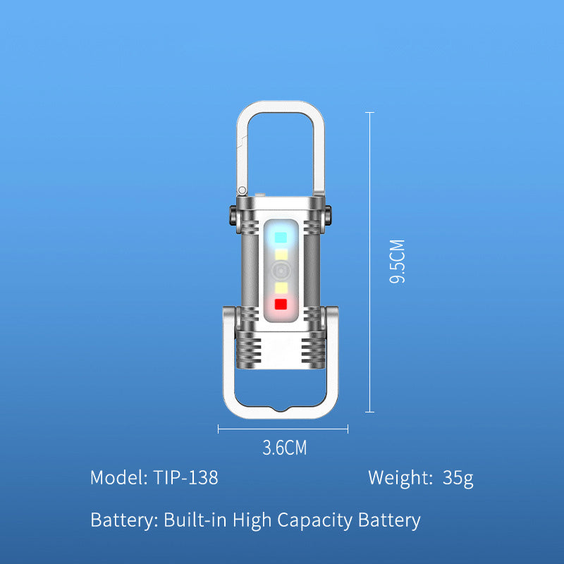 🔥Limited stock available 50% OFF🔥Multifunctional Mini Keychain Flashlight with Clip