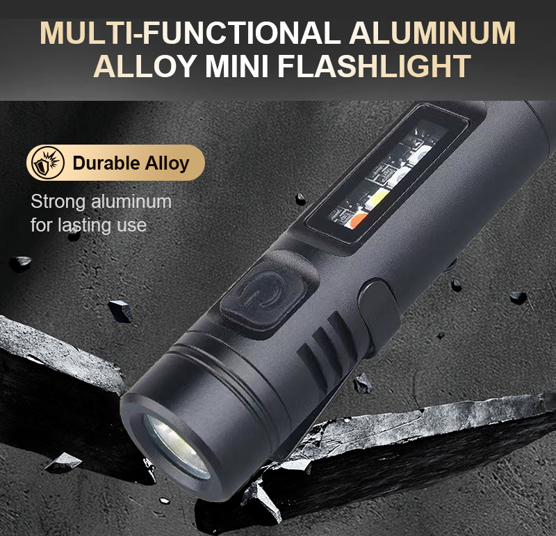 🔥Limited stock available 50% OFF🔥💥Multi-Functional Aluminum Alloy Mini Flashlight