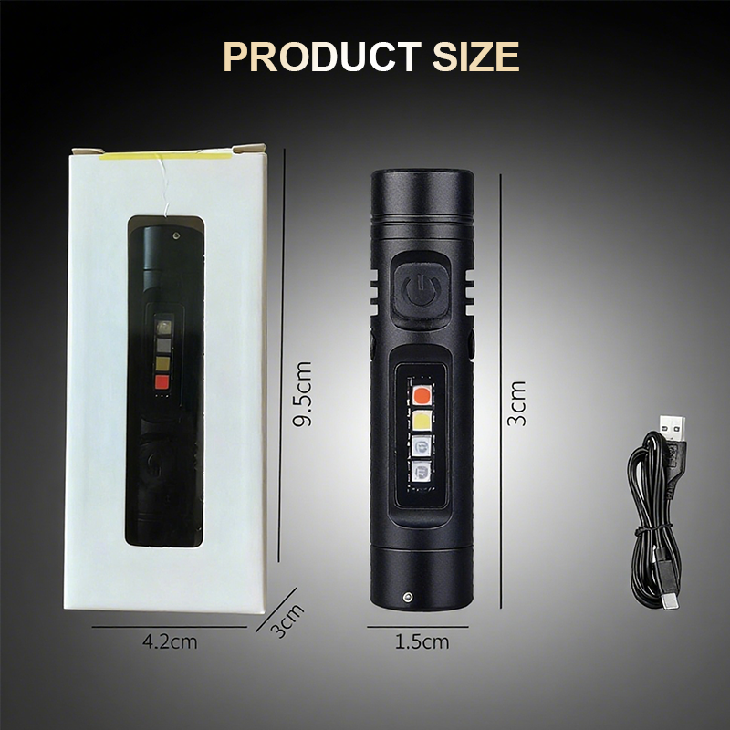 🔥Limited stock available 50% OFF🔥💥Multi-Functional Aluminum Alloy Mini Flashlight